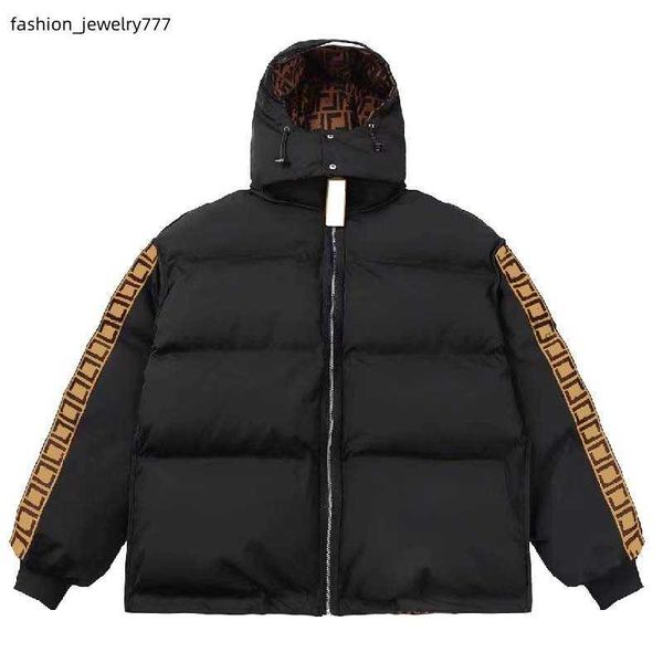 

men's jacket parka down men women classic casual down coats outdoor feather winter homme coat outerwear detachable hat windproof and wa, Black