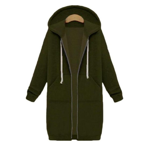 

fashiondigan sweatshirt harajuku women long hoodies zipper hooded sweatshirt autumn winter coat outerwear casual female jacket8366427, Black