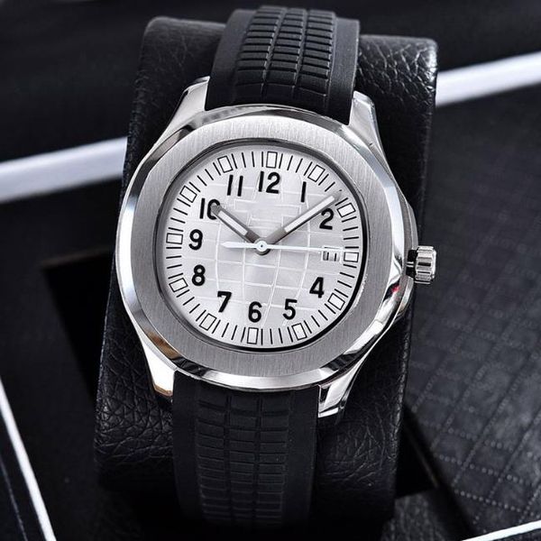 

mechanical watches luxury mens watch automatic calendar display fine steel gold case sapphire fashion watches grenade watch, Slivery;brown