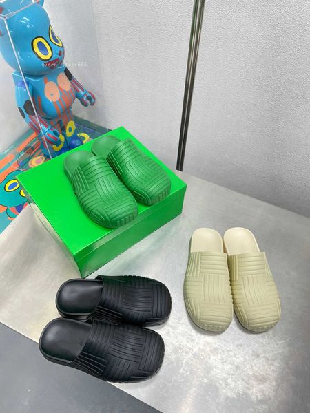 

beach slippers classic flat heel summer designer fashion flops leather lady slides women shoes l bath ladies sandals women's 35-42 men&, Black