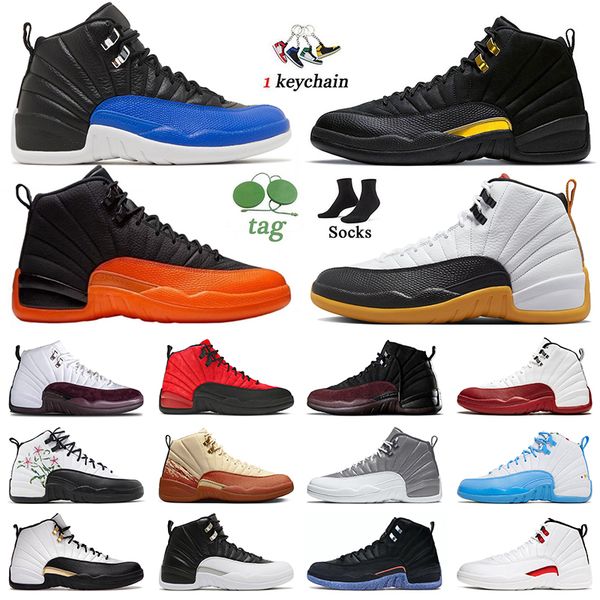 

basketball shoes 12s sneakers mens jumpamn 12 original ovo white black taxi brilliant orange utility playoffs hyper royal cherry floral desi