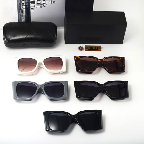 

womens designer sunglasses luxury lens mens goggle senior eyewear for women eyeglasses frame vintage metal sun glasses with box 6331 top, White;black