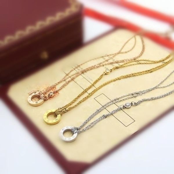 

designer necklace designer for women clover necklace elegant aristocratic temperament luxury sense of fashion pendant titanium steel alloy w, Silver