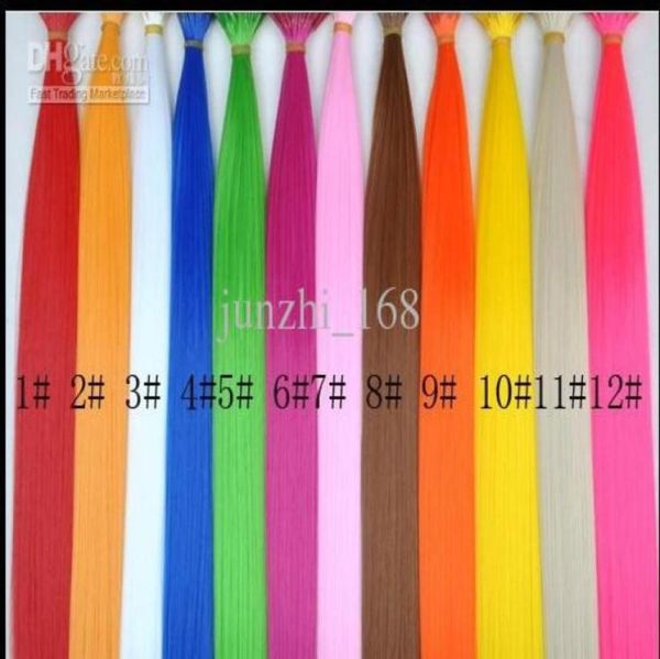 

16039039synthetic grizzly feather hair extension feather extensions 500pcs beads and 1pcs needle78142642804662, Red;blue
