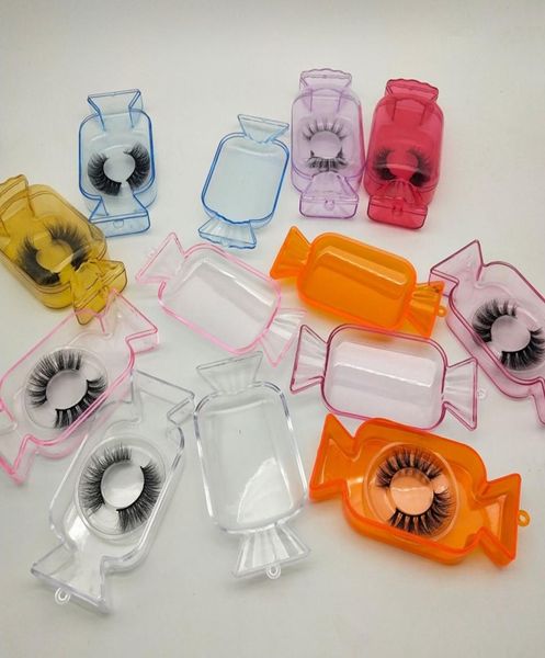 

new candy boxes cute mink lashes boxes with tray candy false eyelashes packaging box empty lashes case packing box for mink eyelas4290823