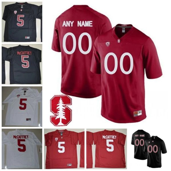 

custom stanford cardinal football any name number black red white 3 kj costello 72 walker little 19 arcega-whiteside ertz elway luck jersey