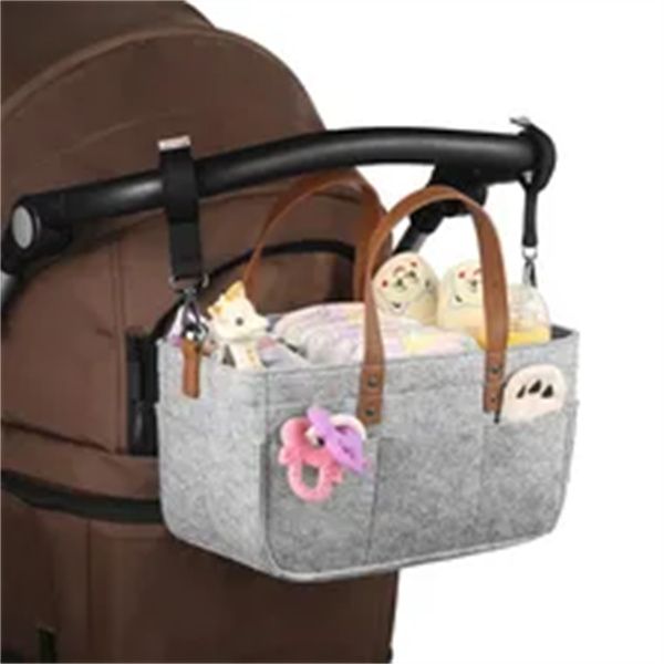 

baby diaper organizer portable holder bag for changing table car newborn caddy nappy bag maternity nursery organizer storage bin a3, Black