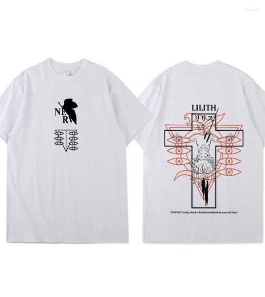 

men039s t shirts casual short sleeve oversized tshirt cool japan anime rei ayanami lilith cosplay shirt men manga street3776179, White;black