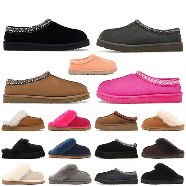 

luxury brand tazz tasman slippers designer women uggly booties leather braid comfy australia suede sheepskin short mini bow khaki black whit