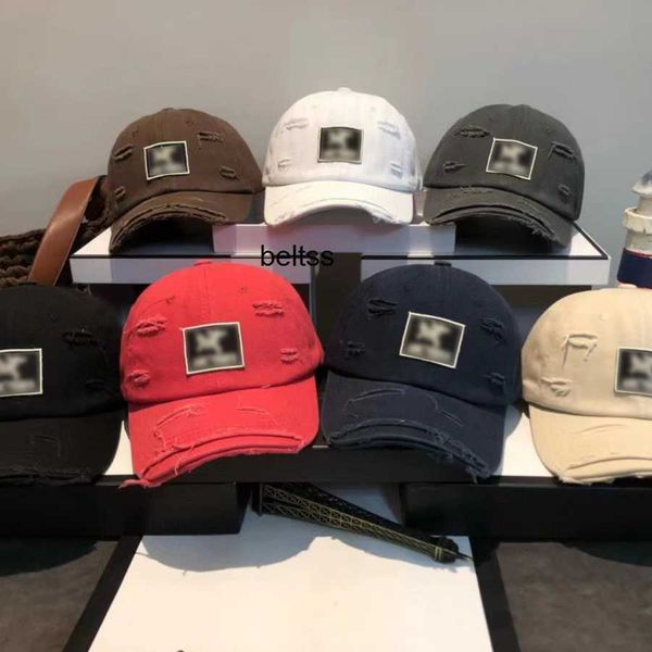 

23s new water washing work fine soft baseball cap perforated cap sunscreen hat versatile for men and women, Blue;gray