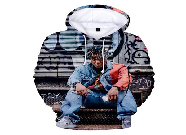 

sweatshirt juice wrld hoodie pullovers men women kpop hoodies hip pop fans shirt hombre mourning warm rap clothes for teens ypf5595230890, Black