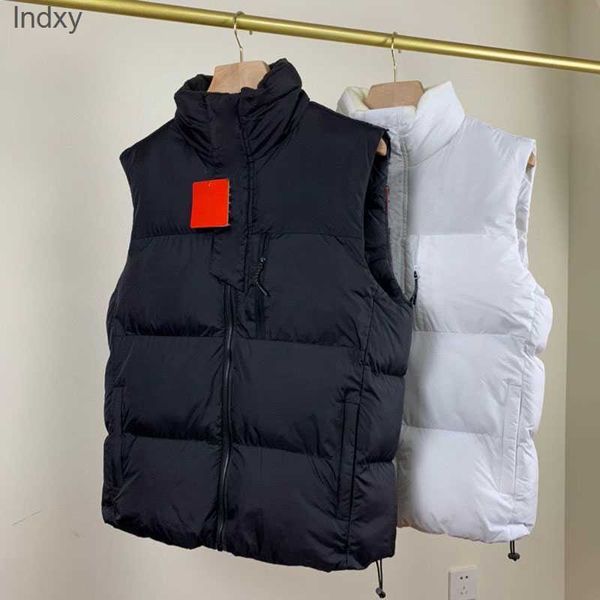 

designer puffer vest mens waistcoat winter down vests couple bodywarmer womens jacket sleeveless outdoor warm thick outwear clothing gilet u, Black;white