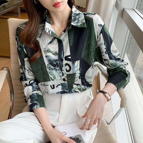 

autumn chiffon blouse womens fashion shirts high end small, White