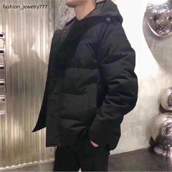 

mens parkas down jacket canadaian coat budge size windbreaker warm men zipper thick jackets waterproof windproof parka doudoune size xs-3xl, Black