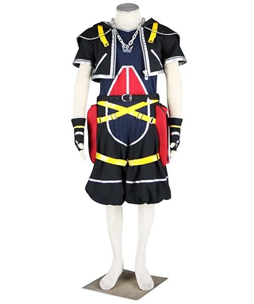 

kingdom hearts anime character sora cosplay costume012345284641, Black