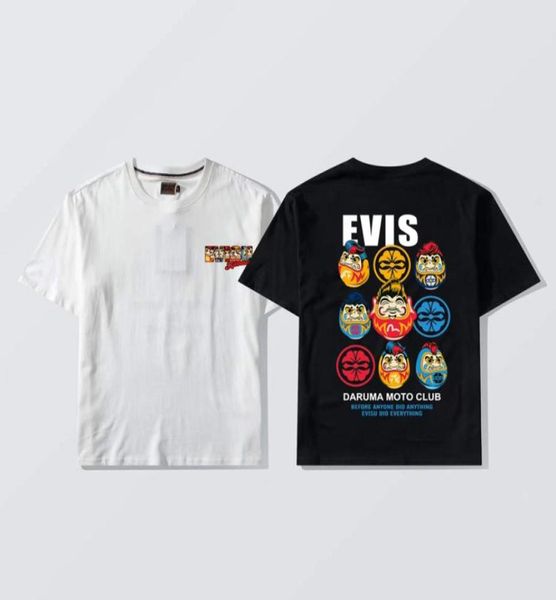 

summer europe japan cartoon daruma motor club t shirts fashion mens short sleeve tshirt women clothes casual cotton tee34993676588787, White;black