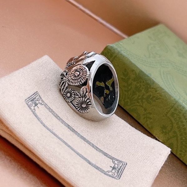 

designer ring fashion jewelry ggsity luxury classic sterling silver women's jewelry as a birthday gift versatile couple style great uf8