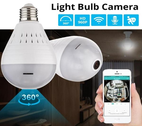 

bulb light wireless 960p ip camera wifi 360 degree security cctv cameras panoramic fisheye night vision lamp mini camara70663822422013