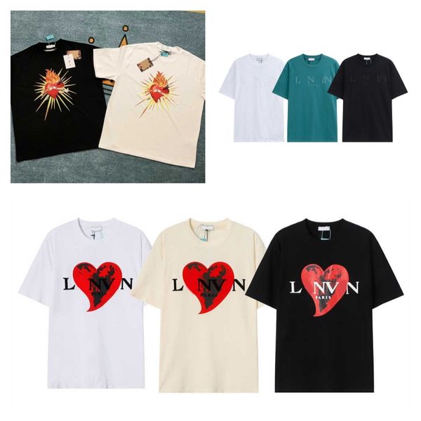 

mens t shirt designer shirt technical printing short sleeve casual breathable sweatshirt letter-printed pure cotton lovers' same clothi, White;black