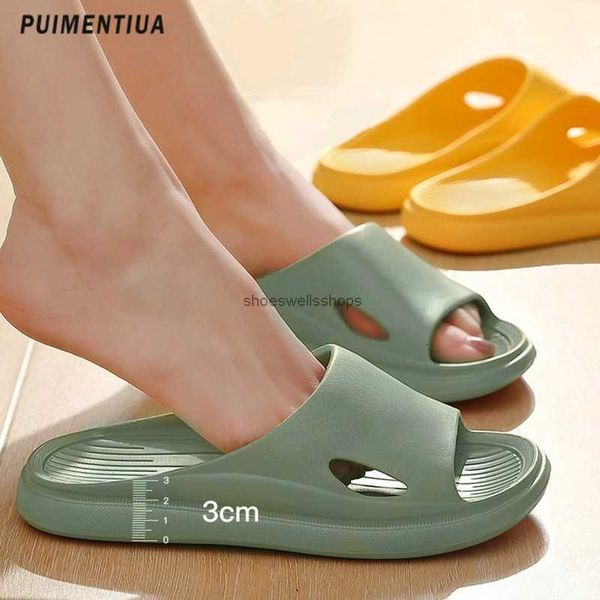 

slippers platform women shoes summer beach eva soft sole flip flops womens sandals leisure indoor bath antislip slides 230808, Black