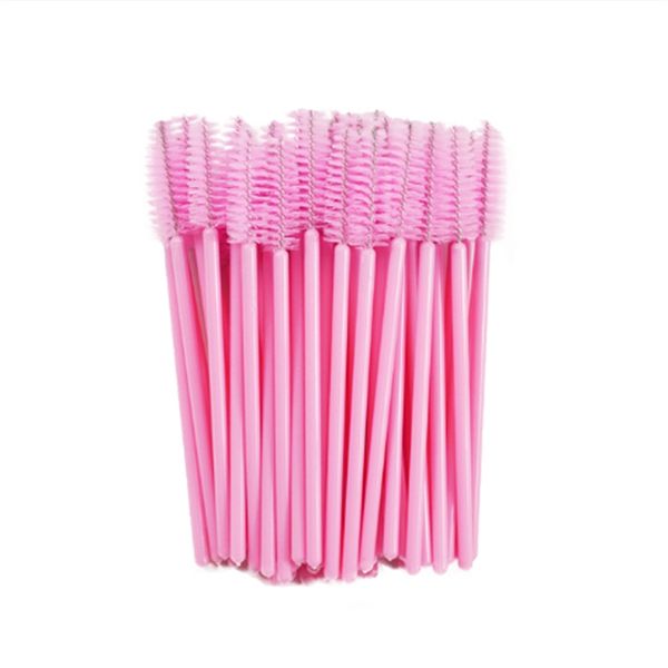 

qsty eyelash brush makeup brushes 50pcs individual disposable mascara applicator comb wand lash makeup brushes tools 6 colors a15