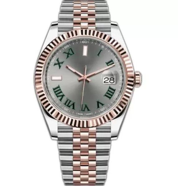 

wholesale datejust sapphire rose gold automatic movement mechanical oyster jubilee watch men's luxury watch watch, Slivery;brown