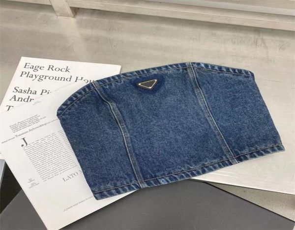 

women039s denim tanks crop camisole female slim short streetwear patchwork tube slim tank24834099058472, White