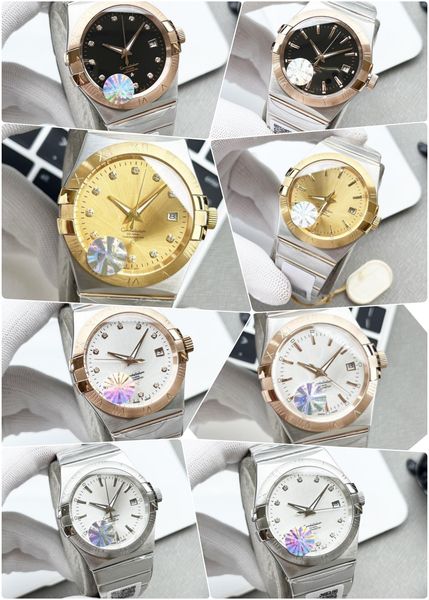 

tag heuer watch for mens aaa quality watches womens mens watch designer luxury watches steel large dial four-leaf clover bracelet women diam, Slivery;golden
