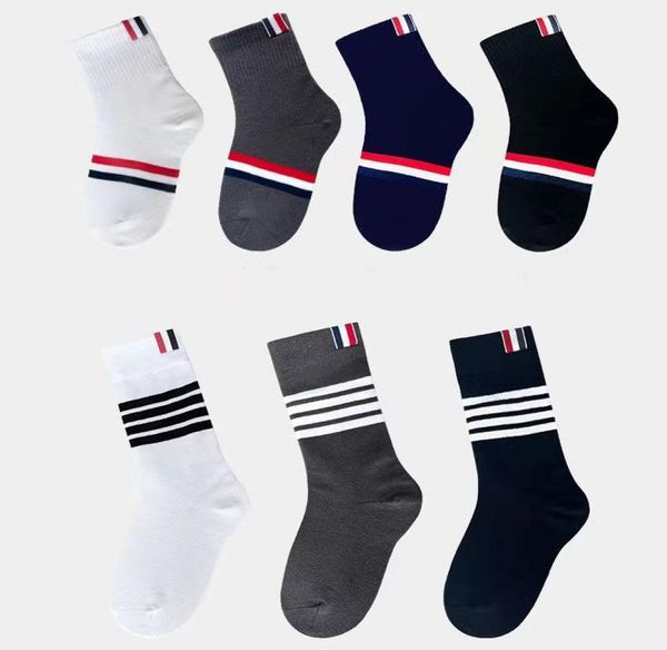 

socks underwear designer thom luxury mens womens brown cotton sock classic letter comfortable fashion movement stocking a67899153, Black