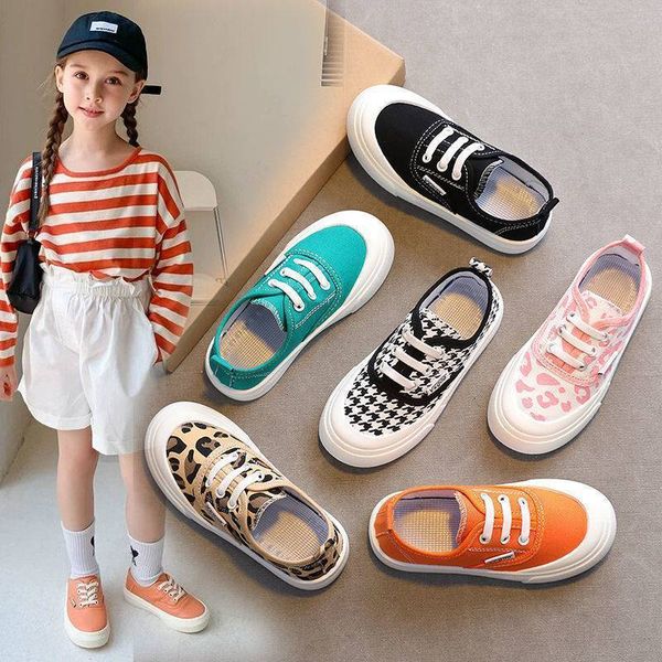 

sneakers children sport canvas shoes boys casual girls soft sole one legged cloth fashion student single flats 230814, Black;red