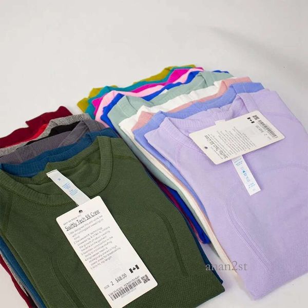 

lululemes wome's outlets yoga short sleeve shirts swiftly tech wome sport breathable quick dry nylo traiig naked t-shirt