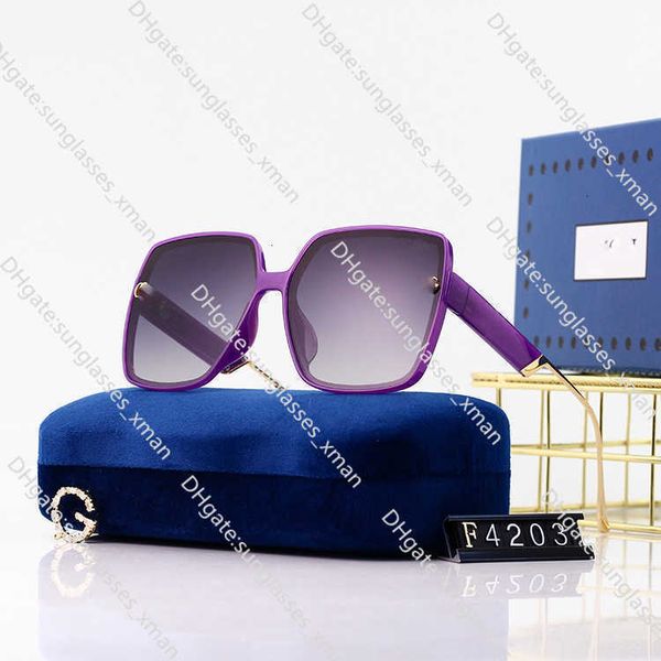 

Fashion Designer Cool sunglasses 2023 new polarized glasses box sunshade female Sunglasses net red plain face street shooting driving 2UQ3R