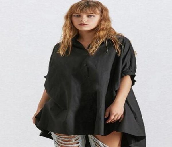 

blackwhite batwing long sleeves women s shirts letter print blouses and shirts womens yy24 chiffon plus sized size dresses8510550, White