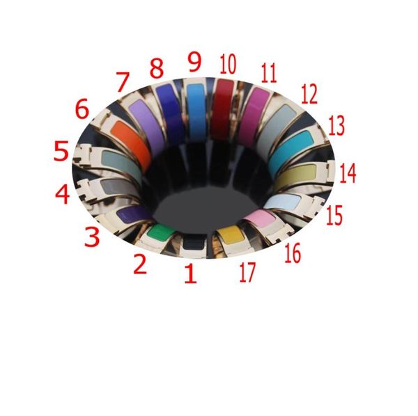 

12mm mixed rose colors love women designer bangles titanium steel luxury letter drop oil couple bracelets lady party g2491638, Black