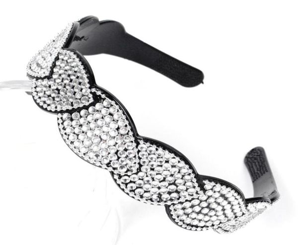 

women headband alice band diamante rhinestone crystal chains leaf hair accessory r4765772495, Black;brown