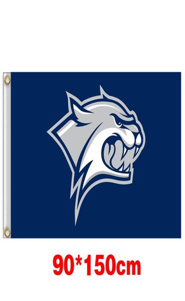 

new hampshire wildcats university college flag 150cm90cm 3x5ft polyester custom any banner sports flag flying homegarden outdoor3491340