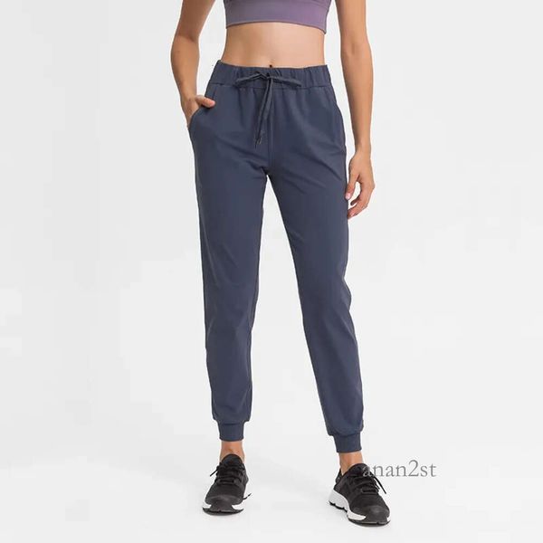

l-96 classic joggers drawcord easy fit yoga pants with pocket sweat-wicking for fiess dancing sweatpants running track pants breathable