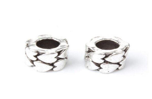 

many precious heart alloy charm bead big hole fashion women jewelry european style for pandora bracelet necklace6235097, Bronze;silver