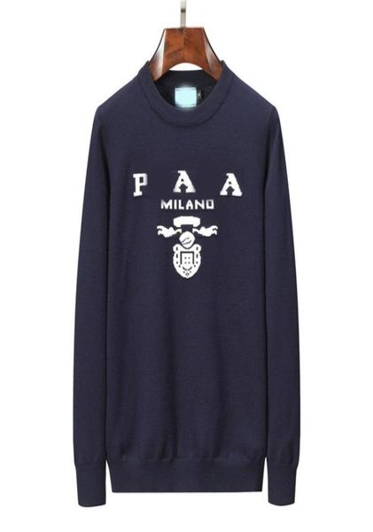 

designer brand men039s sweaters 100 cotton long sleeve pullovers for mens womens classic striped plain sweatshirts autumn wint4020242, White;black