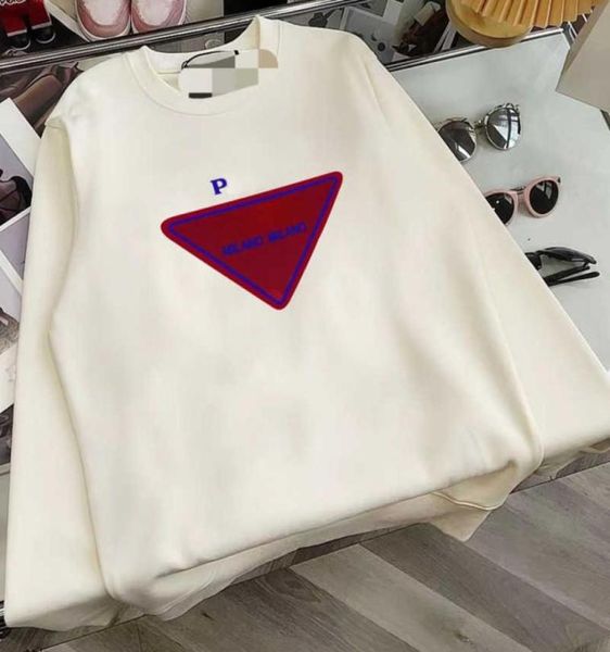 

22ss designer hoodie mens sweatshirt pra print pullover sweater man longsleeved tshirt women casual round neck sweaters 4xl3575412, Black
