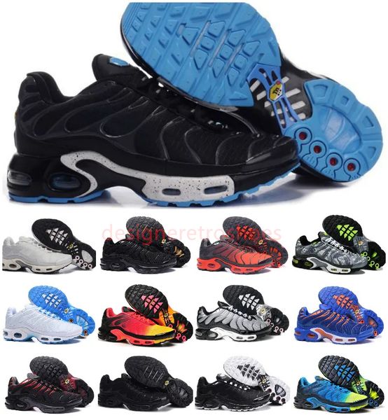 

classic mens tn ultra running shoes triple black white yellow pink gradient red camo violet dust flat pewter tns plus airs requin designer s