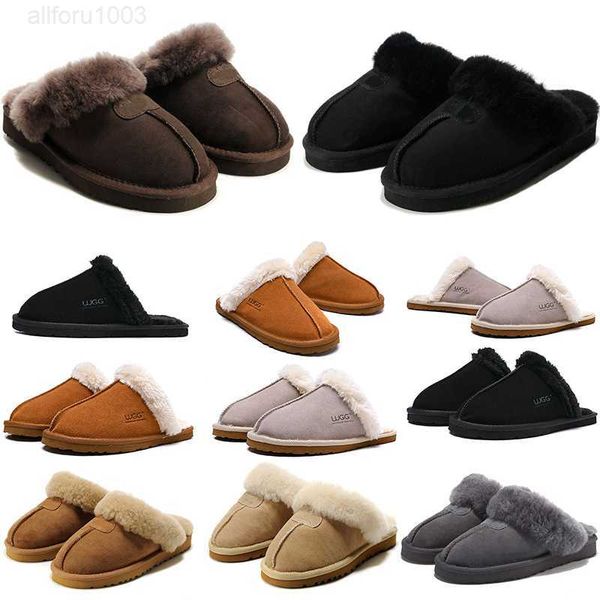 

slipper slides men women winter classic triple black grey dark brown purple ladies gril snow slippers391 s391