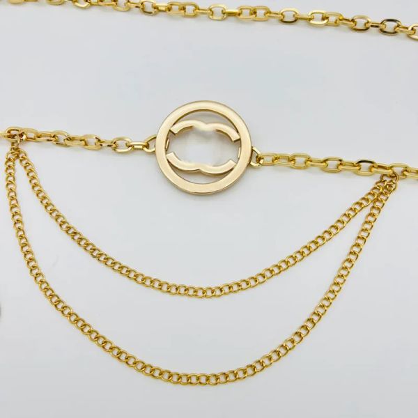 

2023 women chains belts fashion designers belt luxury waist chain womens metal dress accessories waistband girdle belts bags 2308144bf, Black;brown