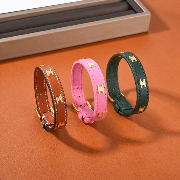 

new fashion vintage leather bracelet for women braided rope wrist bracelets personalized charm bangle, Golden;silver