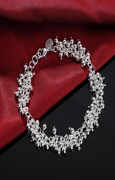 

whole beads chain silver bracelets for women lady wedding fashion jewelry christmas gifts cute gift h030 h jlldrd2363842, Black