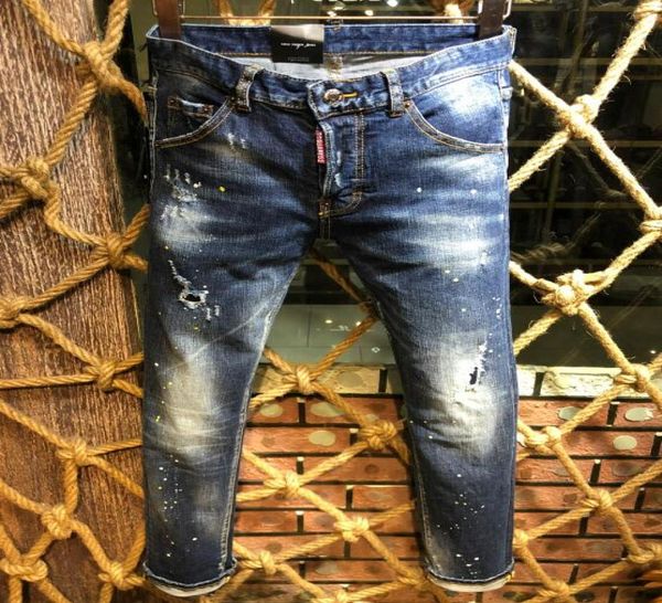 

2020s brand new fashion design summer men039s denim skinny coolguy jean embroidery pants holes jeans button mens long pants 9329806784, Blue
