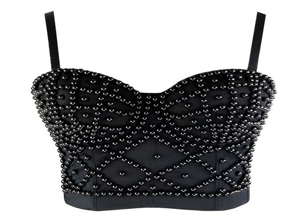 

steampunk corset bustier corselet gothic slimming bone corset women shapewear bright beaded pattern party shows club cro3697156, Black;white