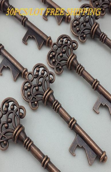 

30pcslot wedding decoration gift of vintage flower key bottle opener wedding and party favors and wedding suppliers 7770585