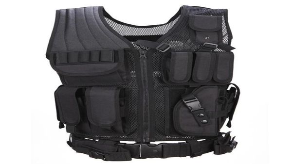 

clothing vest tactical chemise militaire uniforme militar army combat shirt colete tatico hunting multifunctional vest4739001, Black;white