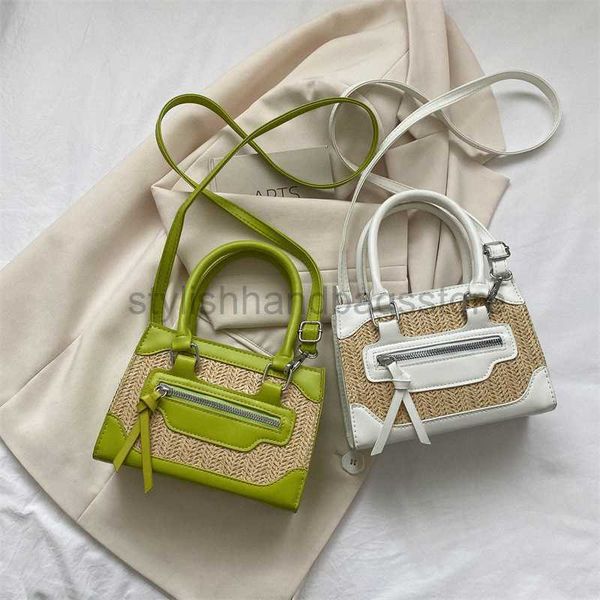 

korean edition popular and fashionable weaving foreign style one handbag simple casual texture killer bagstylishhandbagsstore